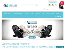 Tablet Screenshot of masseuserecliners.com.au